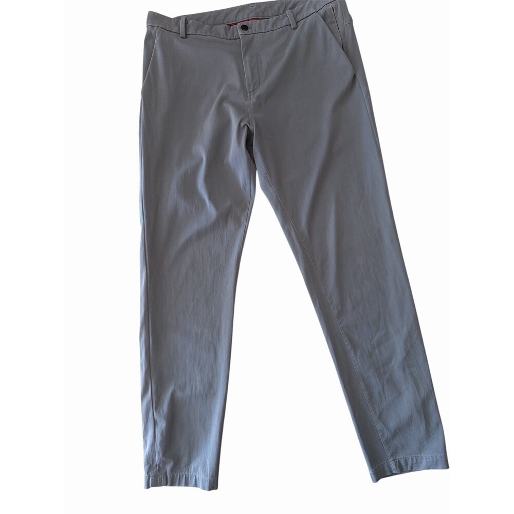 Lululemon Men’s Gray Pants Logo No Size Tag ~32x28 See Measurements Flaw‎